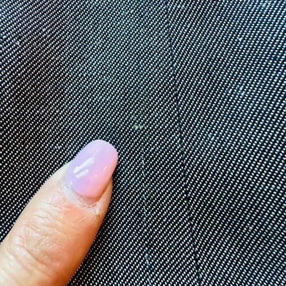 Escada Blue Chambray Button Up Lightweight 100% Silk Coat Size 40 US 8 - Picture 6 of 6